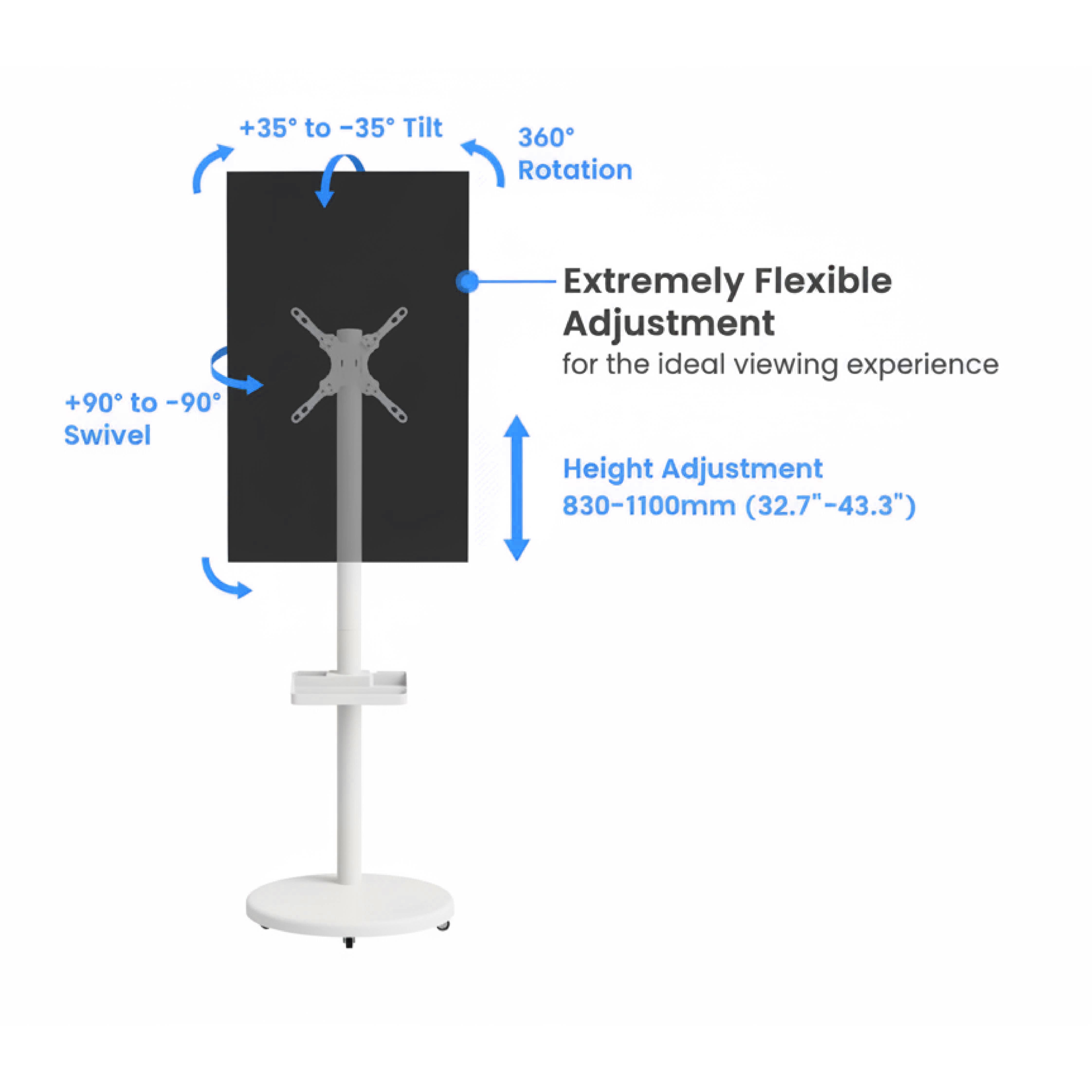 Atlas Mobile Display Floor Stand | T45