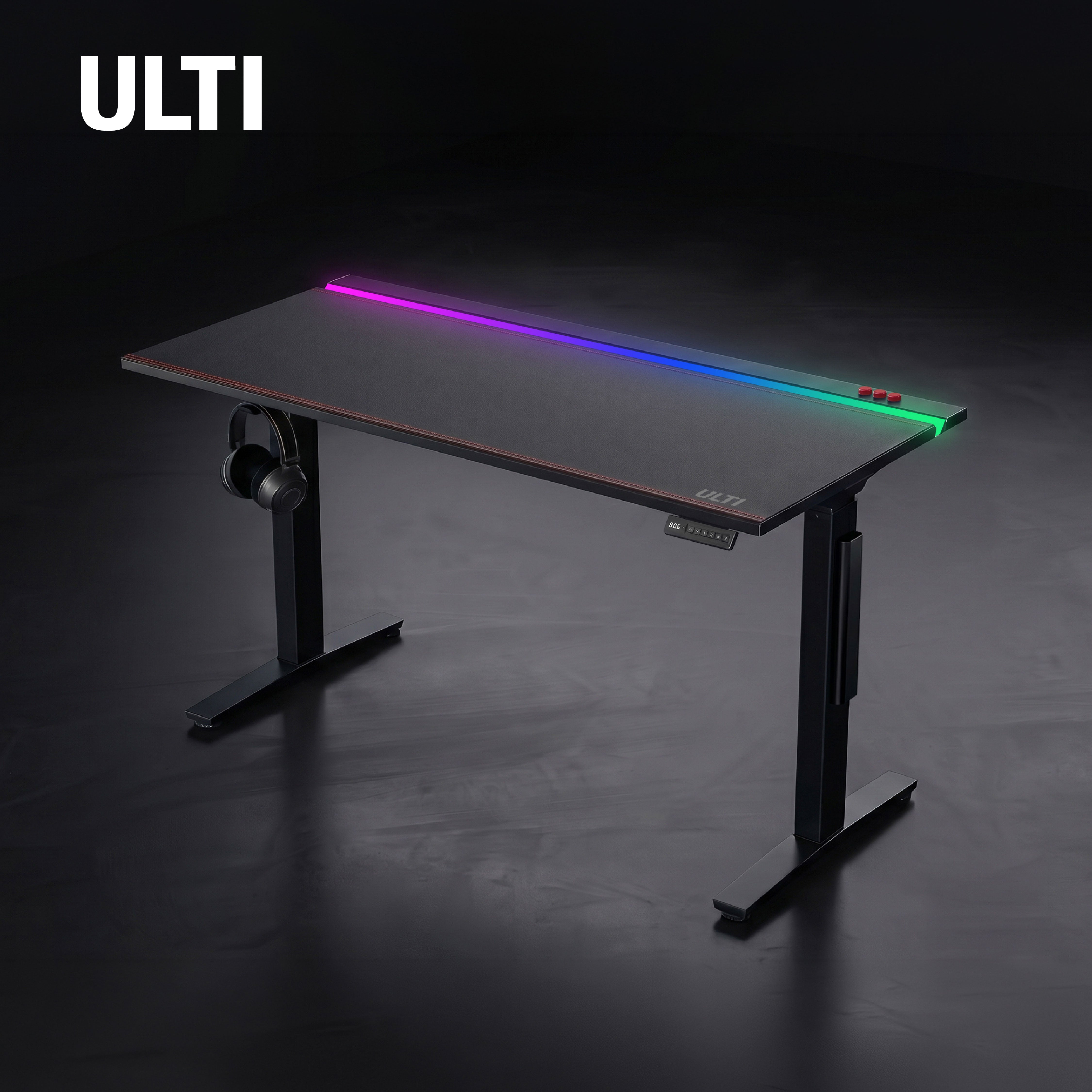 Aura Pro RGB Metal Standing Desk