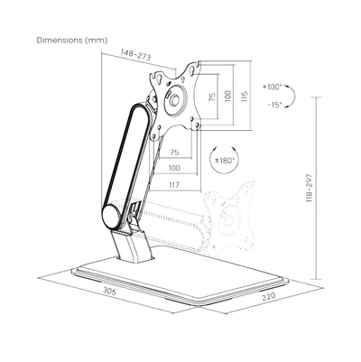 Ergo Pro Monitor Stand | T65