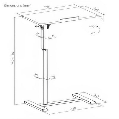 Glide Portable Standing Desk | C91