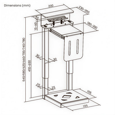 Vulcan PC Holder | C55