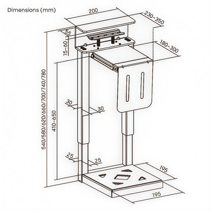 Vulcan PC Holder | C55