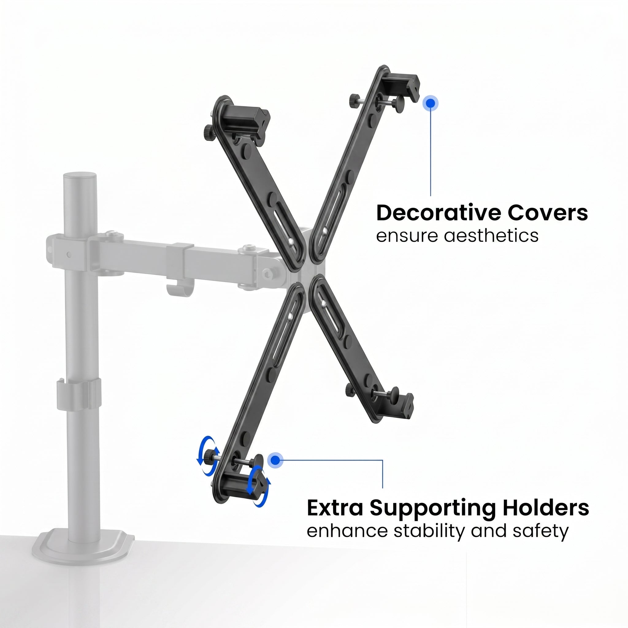 VESA Adapter Kit for 17”-32” Non-VESA Monitors | C76