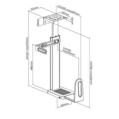 Anchor Under-Desk PC Holder | C78