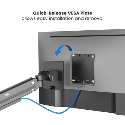 Vulcan Pro Pole-Mounted Dual Monitor Arm | T53