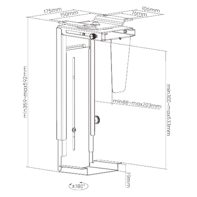 Heavy-duty PC Holder